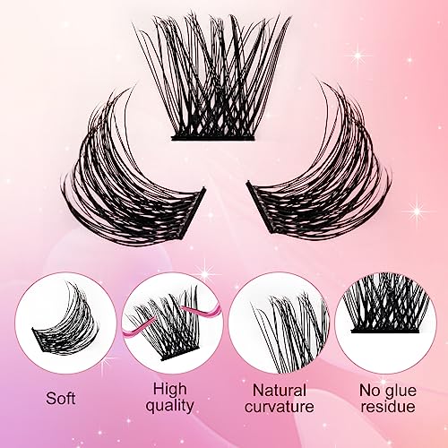 Lash Clusters DIY Eyelash Extensions 144 Pack D Curl