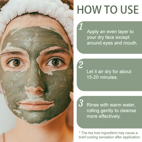 Recovery Mud Mask, Relief Mud Mask for Face & Body, Deep Cleansing & Hydrating Clay Mask, Deep Pore Cleanser Oil Control Wash Off Body Mud