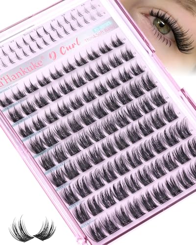 Wispy Lash Clusters 10-18mm CD Curl Eyelash Extensions with Bottom Lashes