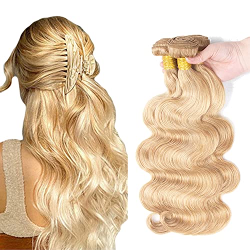 WuvuSnm 613 Blonde Body Wave Human Hair Bundles 18-22 Inch 300g