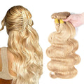WuvuSnm 613 Blonde Body Wave Human Hair Bundles 18-22 Inch 300g