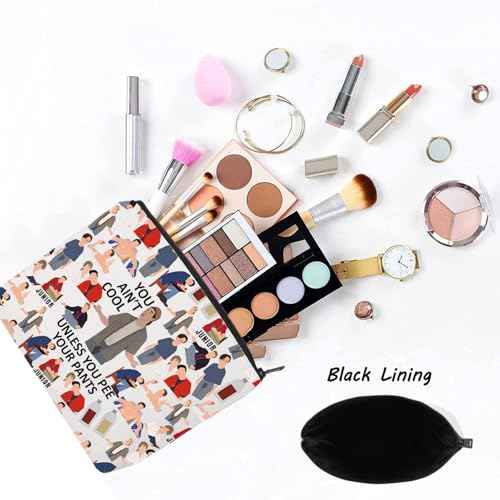 LEVLO Funny Comedy Movie Cosmetic Make Up Bag You Ain't Cool Unless You Pee Your Pants Make Up Zipper Pouch Bag(You Ain't Cool Full)