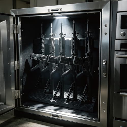 Gun Safe Organizer Foam Rack 2-Pack with Magnetic Strip