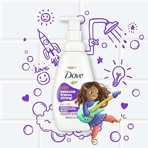 Dove Kids Care Foaming Body Wash For Kids Berry Smoothie Hypoallergenic Skin Care 13.5 oz