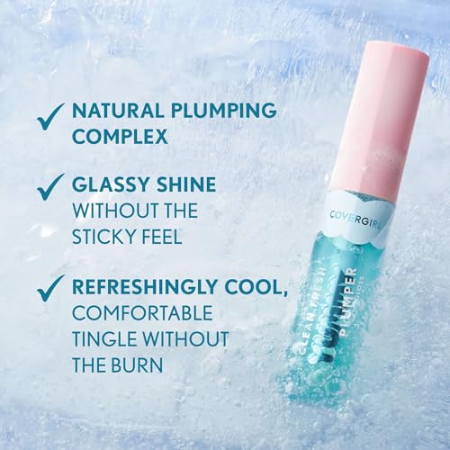 CoverGirl Clean Fresh Yummy Plumper Lip Gloss, Minty