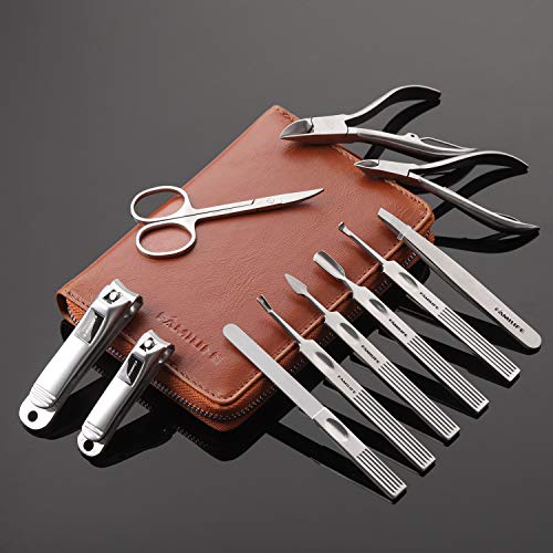 11-Piece Stainless Steel Manicure Set with Travel Case