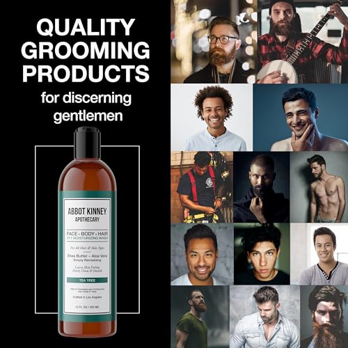 Men's 3-in-1 Body Wash, Shampoo & Conditioner - Tea Tree, 12oz