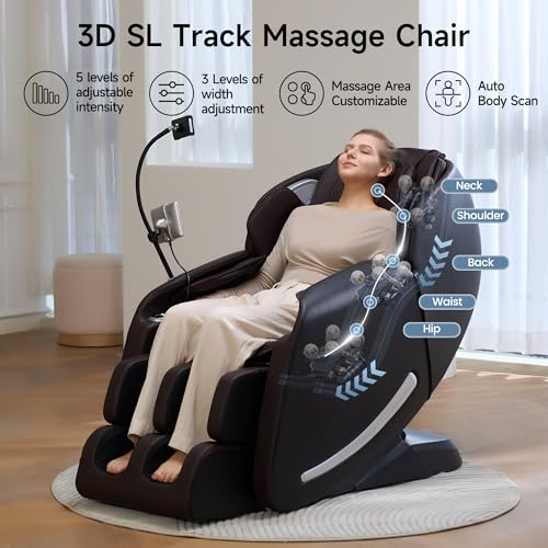 Real Relax Massage Chair Full Body 3D SL-Track Zero Gravity Recliner