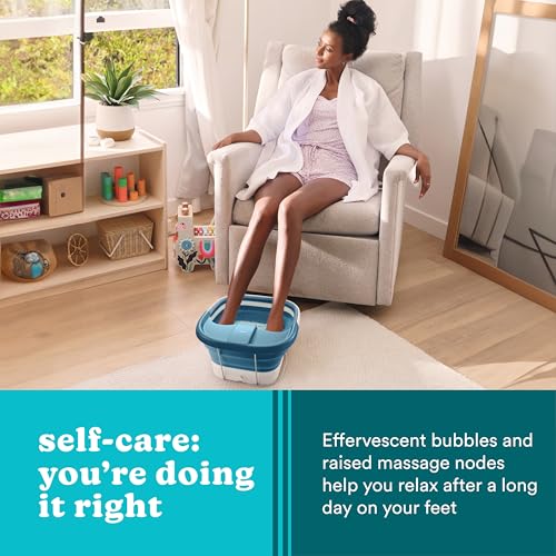 Collapsible Foot Spa with Heat Maintenance & Pumice Stone