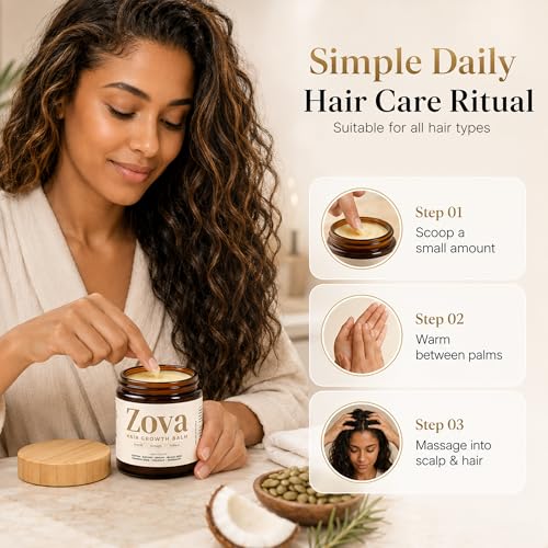 Zova Hair Growth Balm - Multi-Oil Blend for Thicker Hair