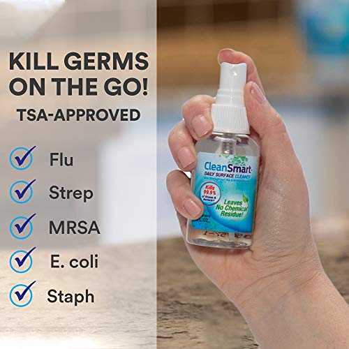 CleanSmart To Go Disinfectant Spray 2 oz, Pack of 3