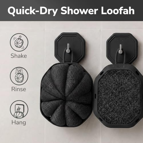 SILKLE Double-Sided Silicone Loofah - Soft & Exfoliating, 2 Pack