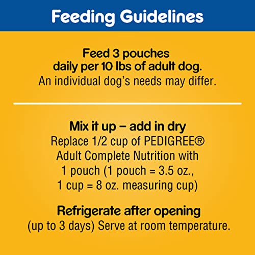 PEDIGREE CHOICE CUTS IN GRAVY Adult Soft Wet Dog Food 24-Count Variety Pack, 3.5 oz Pouches