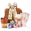 Unique Valentine's Day Baskets for Women Friendship,Happy Birthday Bath Set Relaxing Spa Gift Baskets Ideas for Women,Her,Mom, Sister, Coworker, Wife, Girlfriend,Luxury Get Well Soon Self Care Gifts for Women.