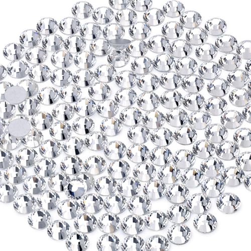 Clear Flatback Crystal Glass Rhinestones SS20 5mm - 2000 Pcs for DIY Crafts