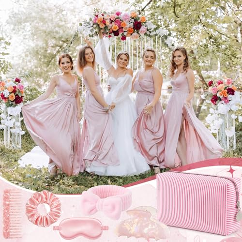 Pink Bridesmaid Gift Set - 36 Pc Party Favor Bundle
