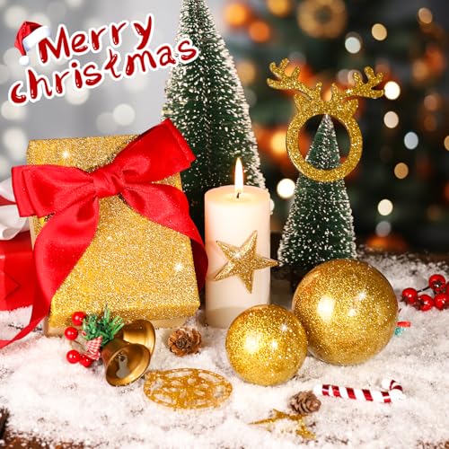Gold Glitter, YGDZ Gold Fine Glitter for Crafts, 140G /4.93OZ Body Glitter, Christmas Glitter, Festival Glitter, Nail Glitter, Craft Glitter for Resin Arts Tumbler, Christmas Decor
