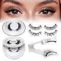 Magnetic Eyelashes 2 Pair Reusable Kit with Applicator