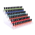 6-Tier Clear Acrylic Nail Polish Organizer Holds 56-96 Bottles