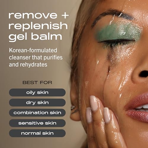 MATTER OF FACT Remove + Replenish Gel Balm Cleanser, Ultra-Gentle, Purifying Makeup Remover with Skin Barrier Support, 150mL / 5.0 Fl Oz