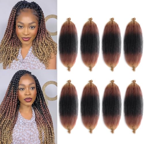 18-Inch Marley Twist Braiding Hair Extensions - Soft Synthetic Kinky Twist