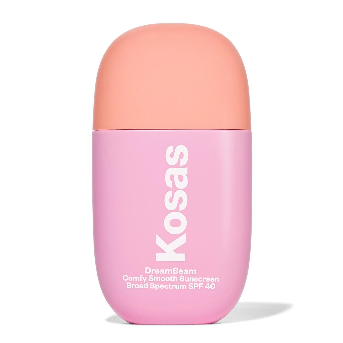 Kosas DreamBeam Mineral Sunscreen SPF 40 - Smooth Liquid Sun Protection for Face - Lightweight Makeup Base w/Hyaluronic Acid, Ceramides & Peptides - Subtle Radiant Finish, Original, 40 ml