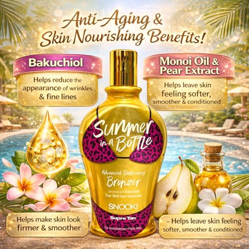 Snooki Summer in a Bottle Darkening Bronzer Tanning Lotion 12oz