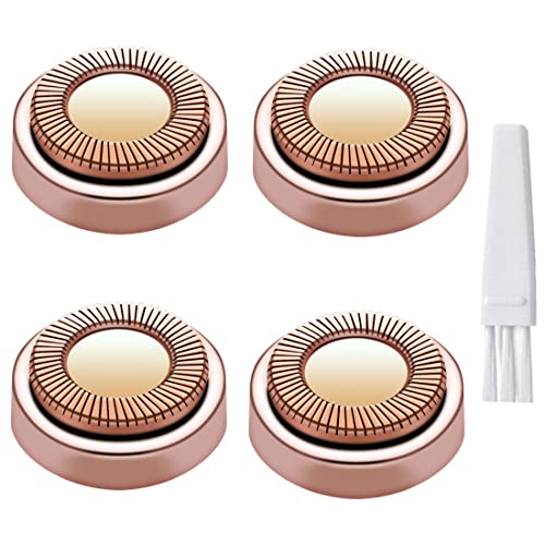 Facial Hair Remover Replacement Heads for Finishing Touch Flawless Gen 1 - 4 Pcs Rose Gold