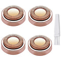 Facial Hair Remover Replacement Heads for Finishing Touch Flawless Gen 1 - 4 Pcs Rose Gold