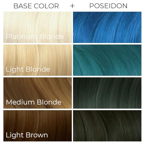 Arctic Fox Poseidon Semi-Permanent Hair Dye - Vibrant Blue, Vegan