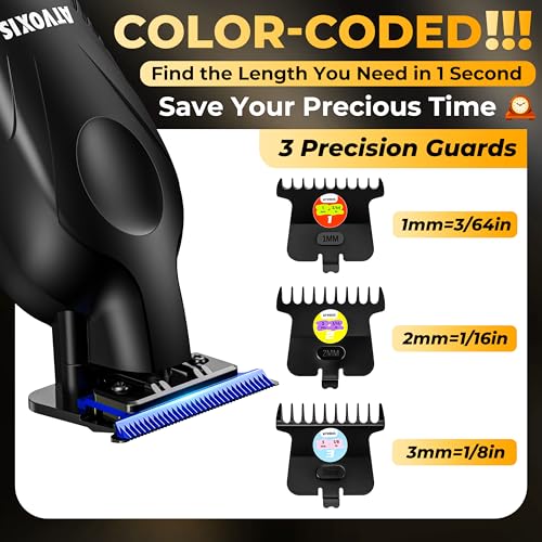Zero Gap Cordless Hair Clipper Trimmer with LED Display - 9000 RPM