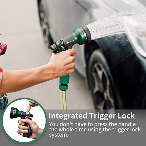 7-Pattern Garden Hose Nozzle with Slip-Resistant Grip