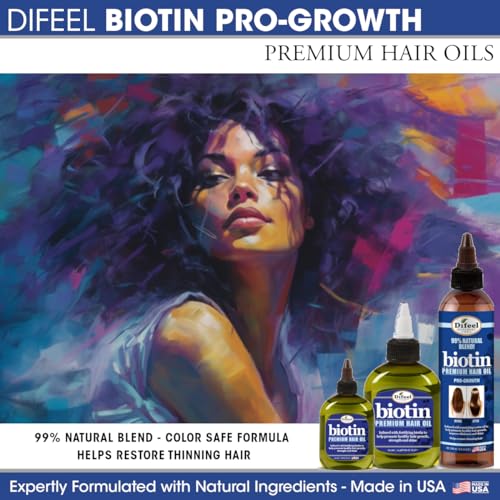 Difeel Premium Biotin Hair Oil 7.1 oz. (PACK OF 4)