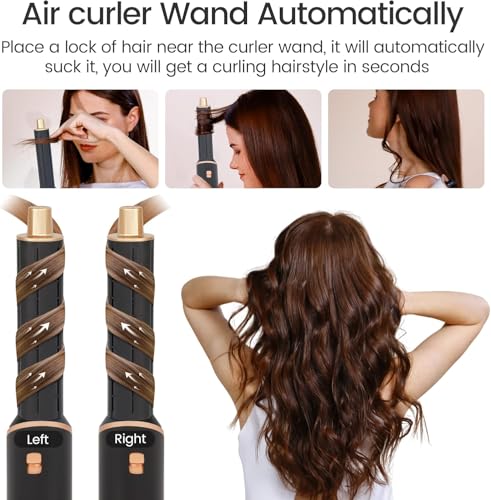 5-in-1 Hair Styler Brush Blow Dryer Set - Curl & Straighten