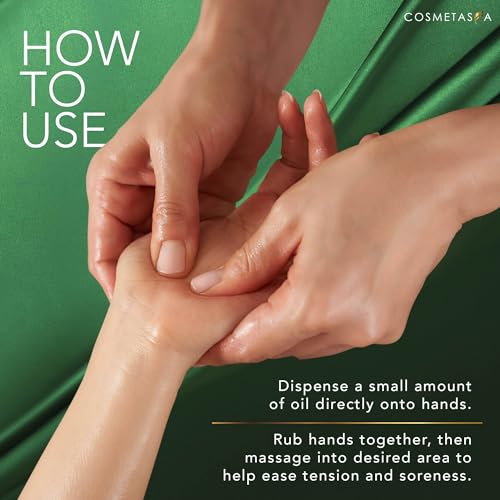 Cosmetasa Peppermint-Arnica Massage Oil - 8.8 oz, Warming, Unscented Variant