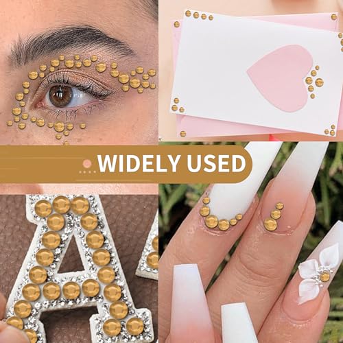 Self Adhesive Face Gems Rhinestone Stickers 5 Sheets