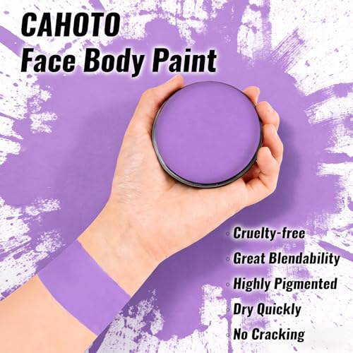 Purple Face & Body Paint - Water Based Vegan Makeup, 0.88oz