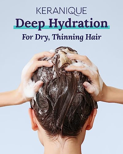 Keranique Deep Hydration Shampoo 8 Fl Oz for Thinning Hair, Sulfate-Free, Biotin & Keratin