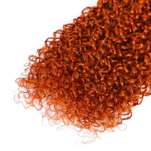 Ginger Orange Bundles Human Hair 26 28 30 Inch Jerry Curly Wave Human Hair Bundles Orange 350 Bundles Unprocessed Brazilian Virgin Hair Quick Weave Hair for Black Women