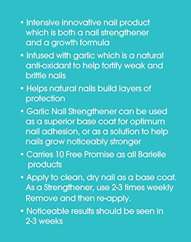 Barielle Garlic Nail Strengthener & Growth Formula Lacquer