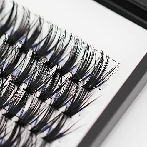 Bodermincer 10D/20D/30D/40D/50D/60D/80D 240 Clusters Lashes C/D Curl 10-12-14-16mm MIX/14-16-18-20mm MIX Fluffy Single Cluster False Lashes Premade Volume Fans (30D-14MM, D Curl)
