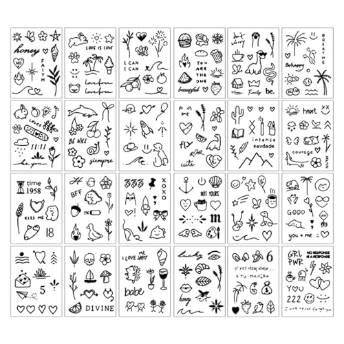 Temporary Tattoos Stickers 30 Sheets 400+ Designs