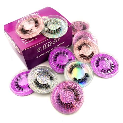 10 Pairs Natural Fluffy False Eyelashes 12-14mm