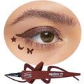 Brown Liquid Eyeliner Pencil, Waterproof & Smudge-proof Ultra-Fine Brush Tip Eye Liner, Quick Drying Formula Long Lasting High-Pigmented Up to 24 Hours Eye Makeup Wear(Brown)