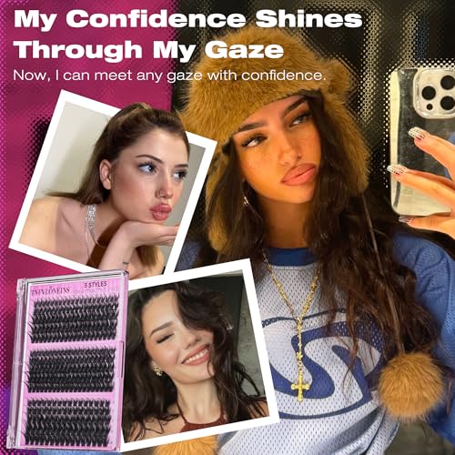 J-Wispy Lash Clusters 10-16mm Spiky Eyelash Extensions DIY Volume False Lashes
