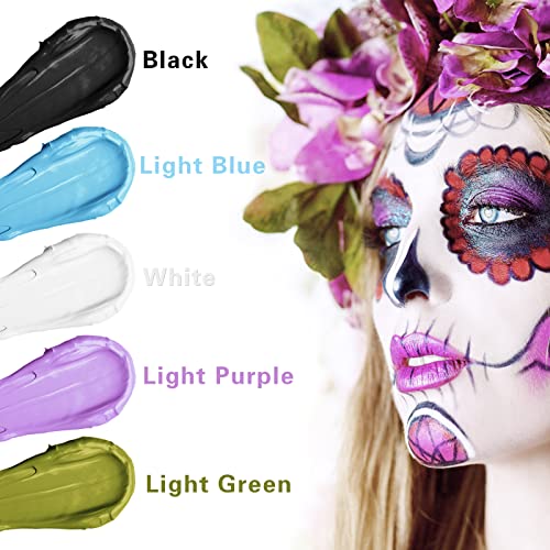 White & Purple Face Paint Stick Bundle - Waterproof Makeup
