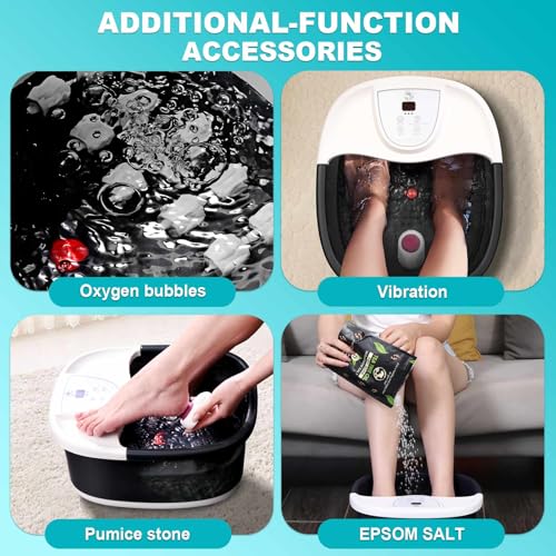 Foot Spa Bath Massager with Heat & 22 Massage Rollers