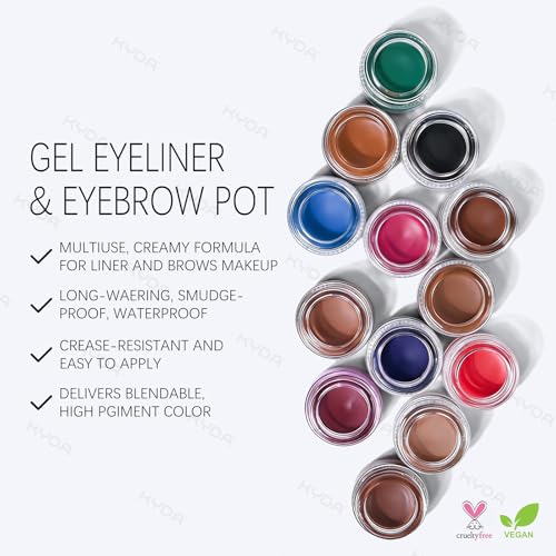 KYDA Waterproof Gel Eyeliner & Eyebrow Makeup Set