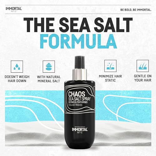 Immortal NYC Chaos Sea Salt Spray 8.45oz | Natural Waves