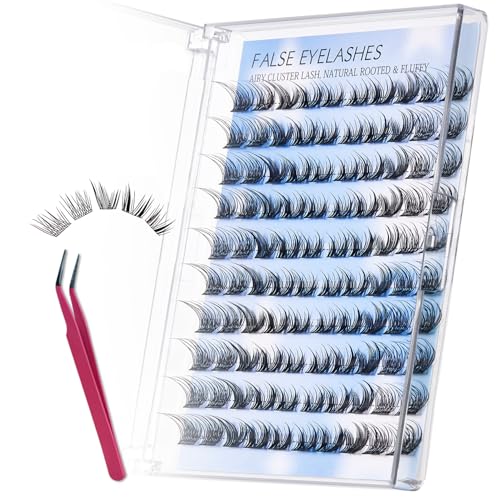 Wispy Lash Clusters 100Pcs - 13MM C Curl Individual Eyelash Extensions